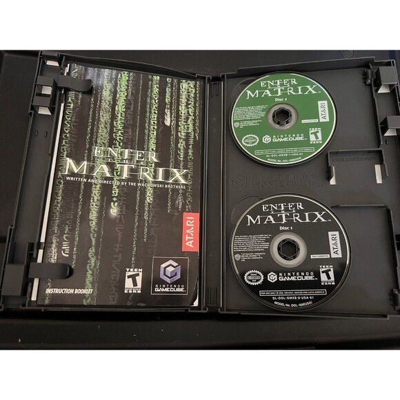Enter the Matrix (Nintendo GameCube, 2003) - COMPLETE with Manual And Two Discs - Picture 3 of 5